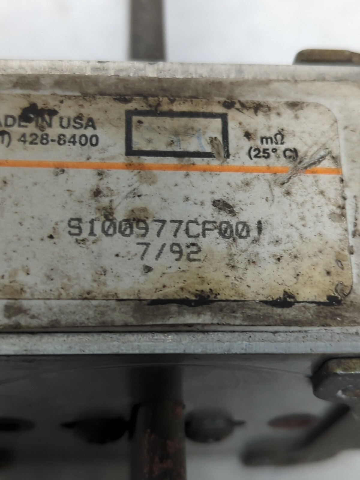 FERRAZ SHAWMUT,S100977CF001,FUSE 1000 AMP 600V PRE-OWNED