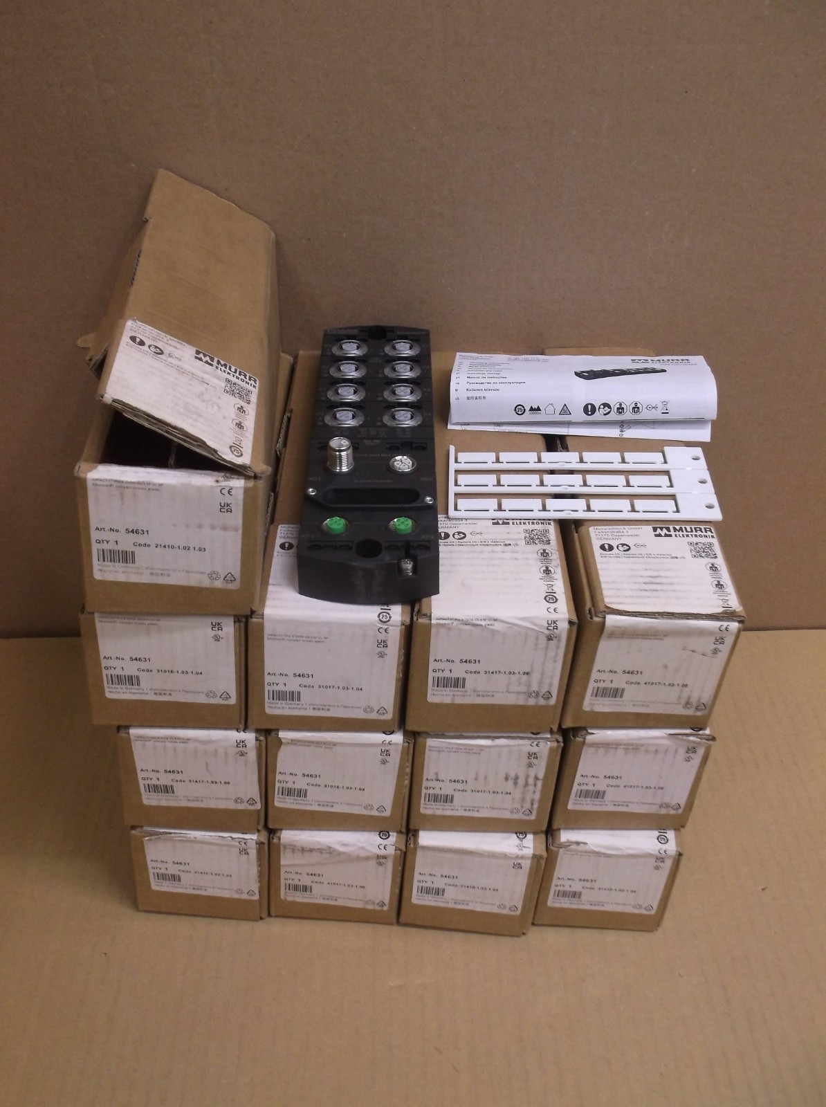 54631 Murr NEW In Box PLC I/O Terminal Block IMPACT67 Pro E DIO8 IOL8 M12L 5P