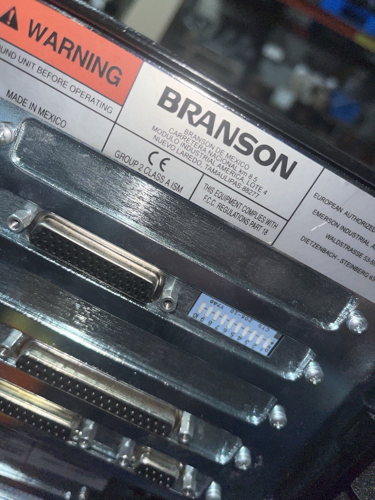 Branson Welder Control #2000xea, LG-3848