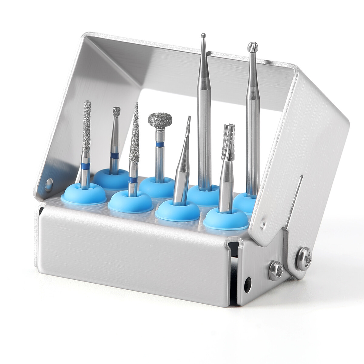 8/30 Holes Dental Bur Holder Disinfection Block Case Box Dentist Stand Autoclave