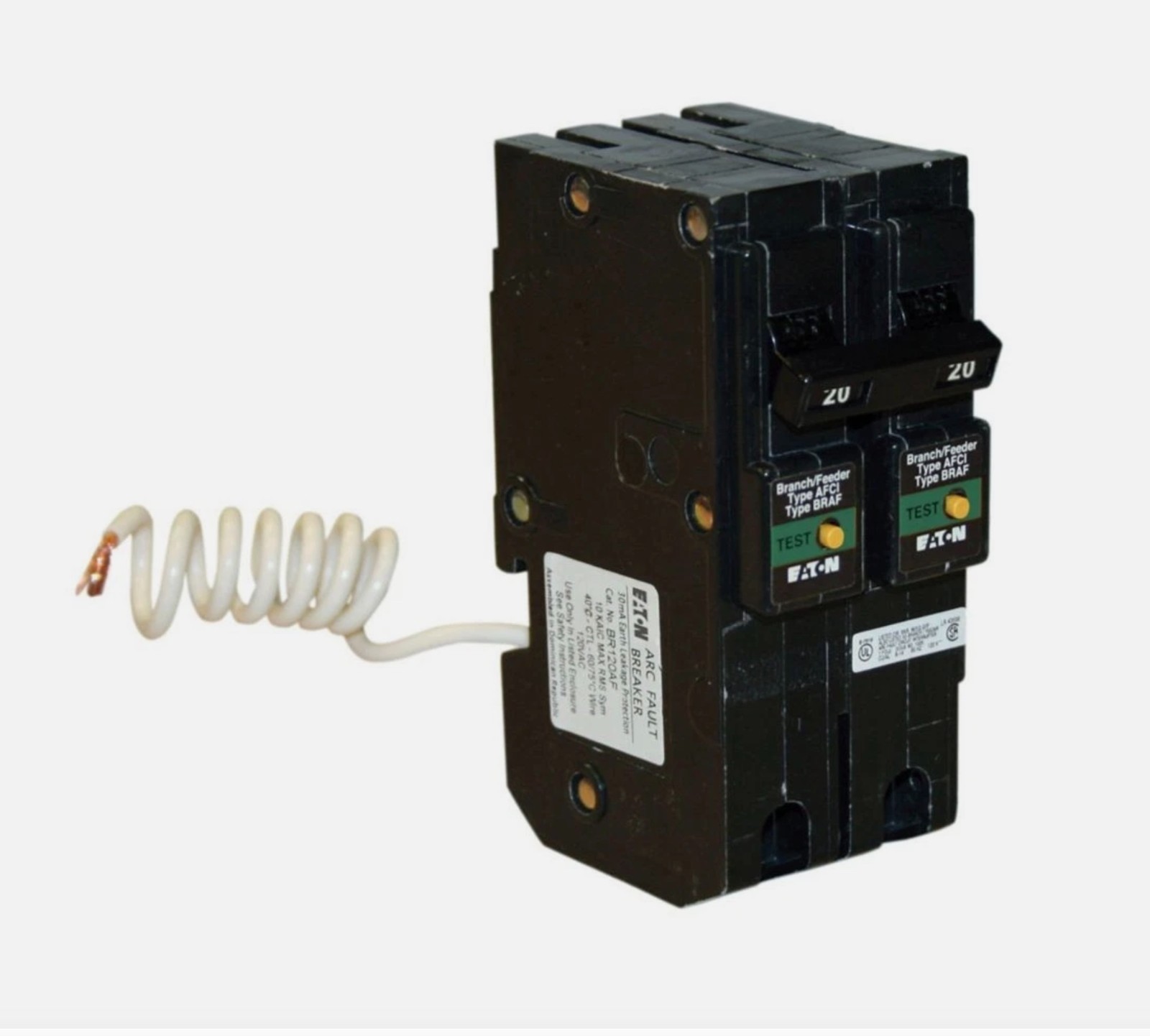 Box of 10 Eaton BRL220CAF Eaton Br Afci Circuit Breaker Fire-Guard AFCI NEW