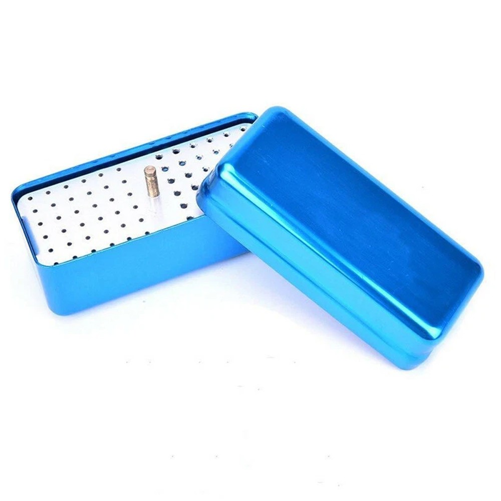 1~4PCS 72 Holes Dental FG Bur Endo File Holder Stand Autoclave Disinfection Case