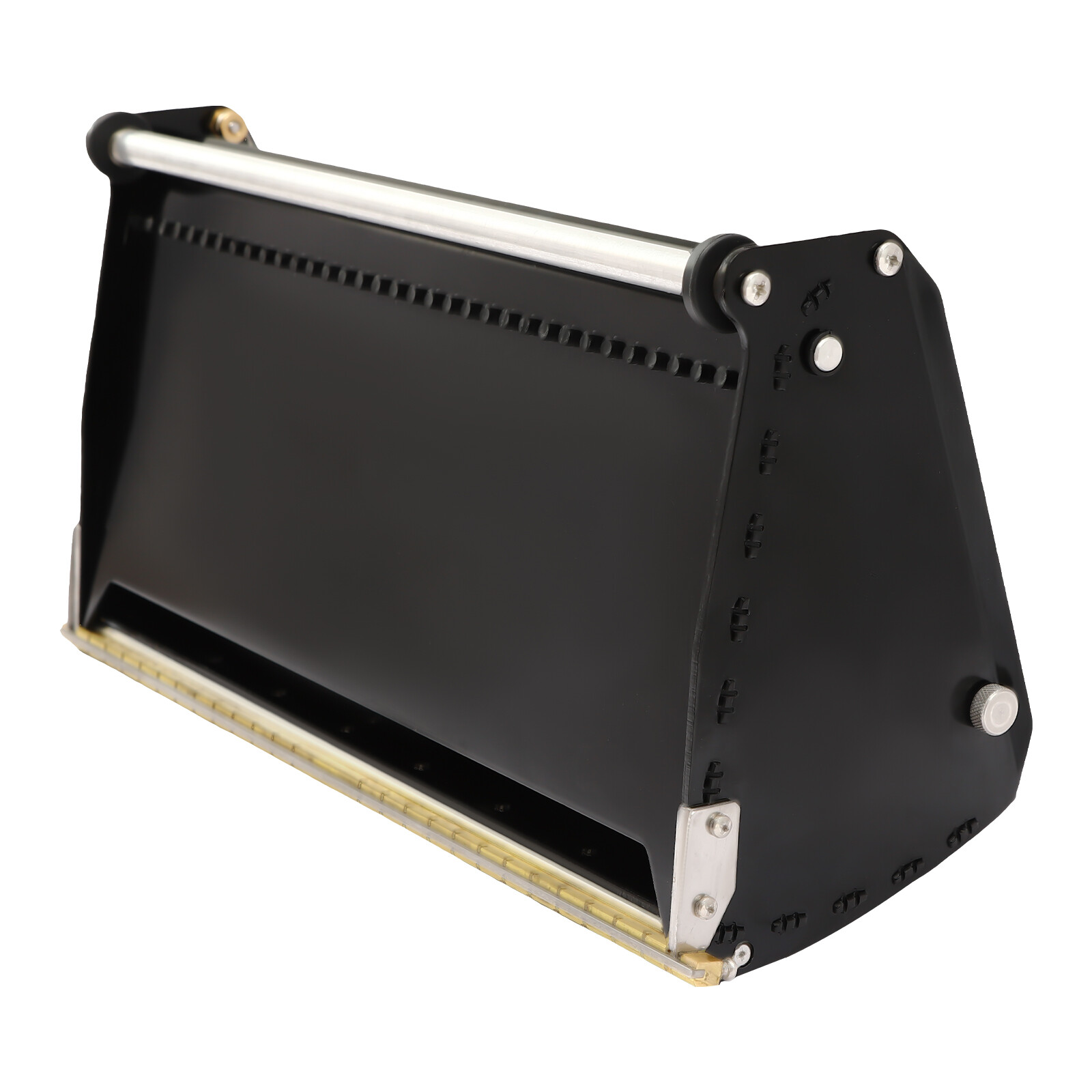 12″ Drywall Flat Finishing Box Drywall Tool Stainless Steel 32cm/12.6in Black