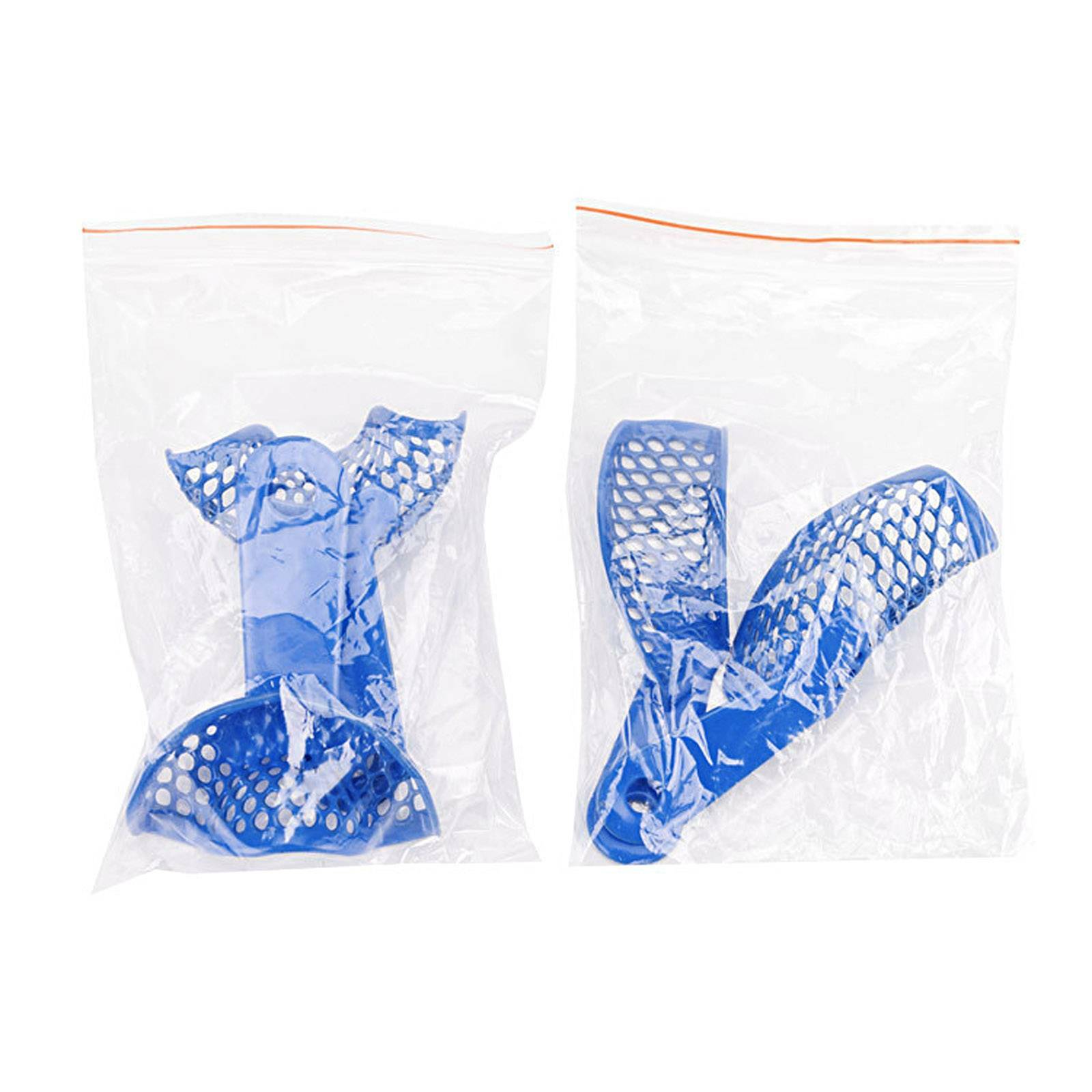 2-10pcs Dental Orthodontic Implant Impression Trays with Hole L M S Upper Lower