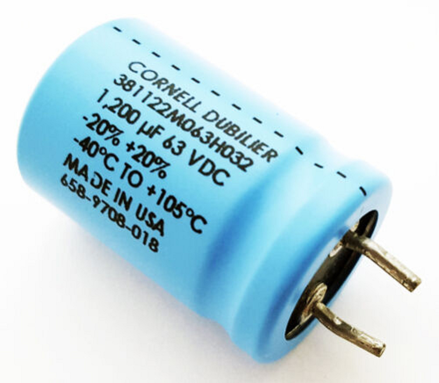 25 PCS CORNELL CAPACITOR AL 1200UF 1200MF 63V 105°C CAP SNAP IN