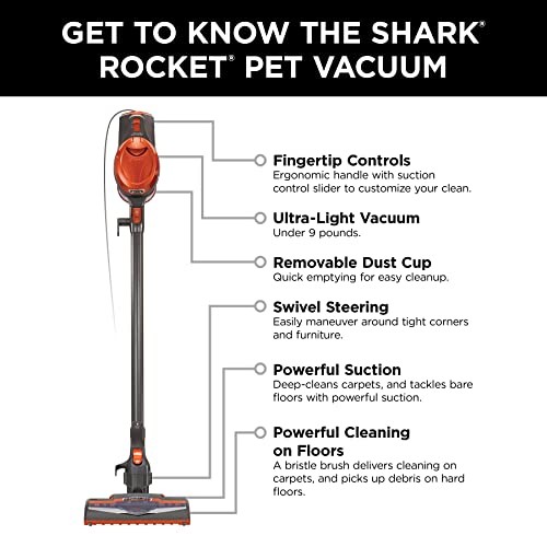 Shark Rocket Ultra-Light Corded Bagless Vacuum For Carpet And Hard Floor
