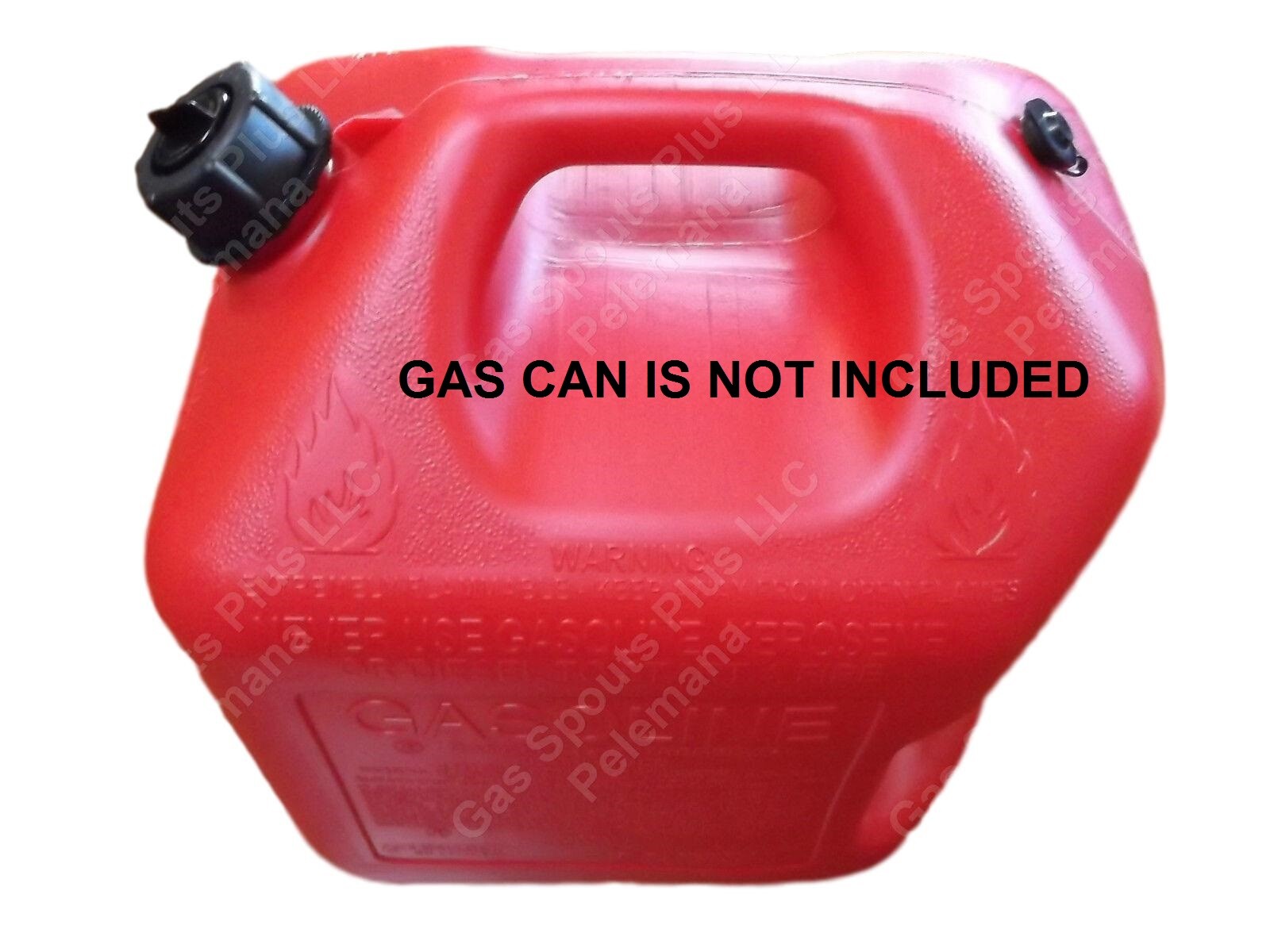 MIDWEST 5600 GAS SPOUT KIT Semi-rigid Spout Screw Cap Collar Stopper Black Vent