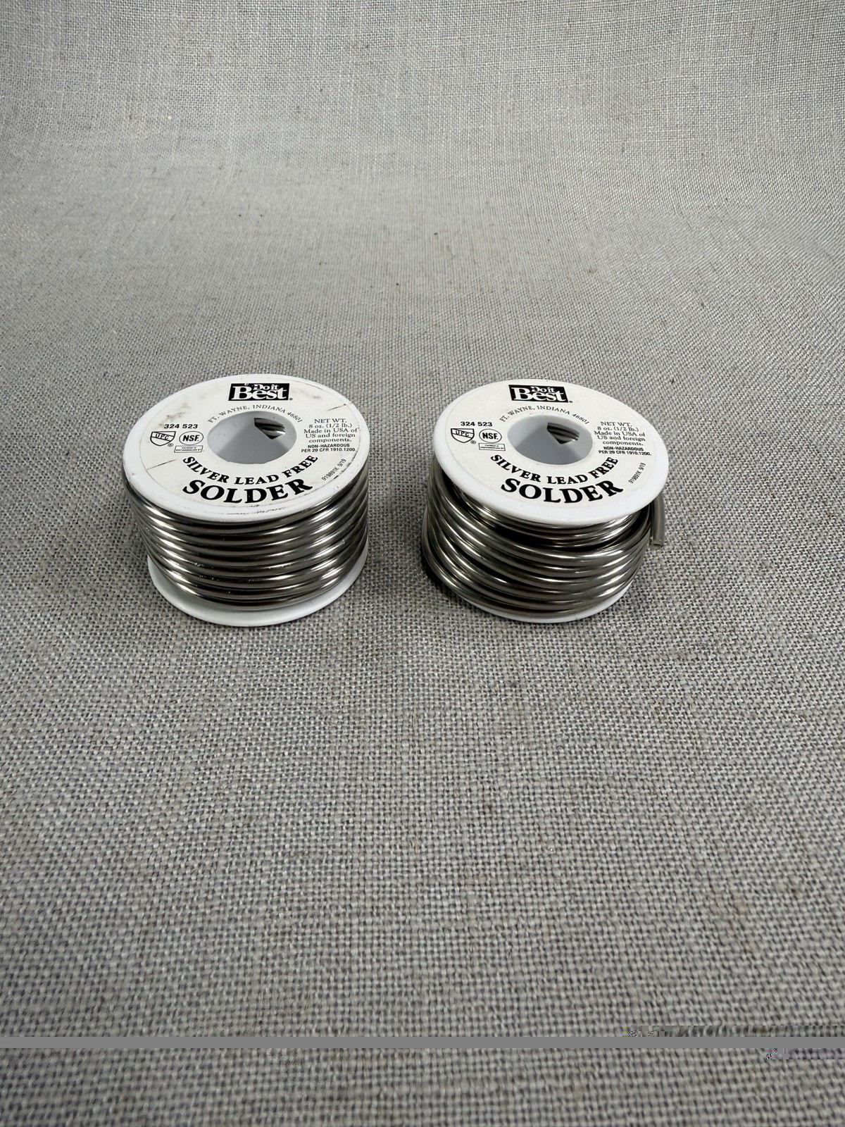 2x Do it Best 324523 Silver Lead Free Solder 8 Oz Spools Lot of 2 New