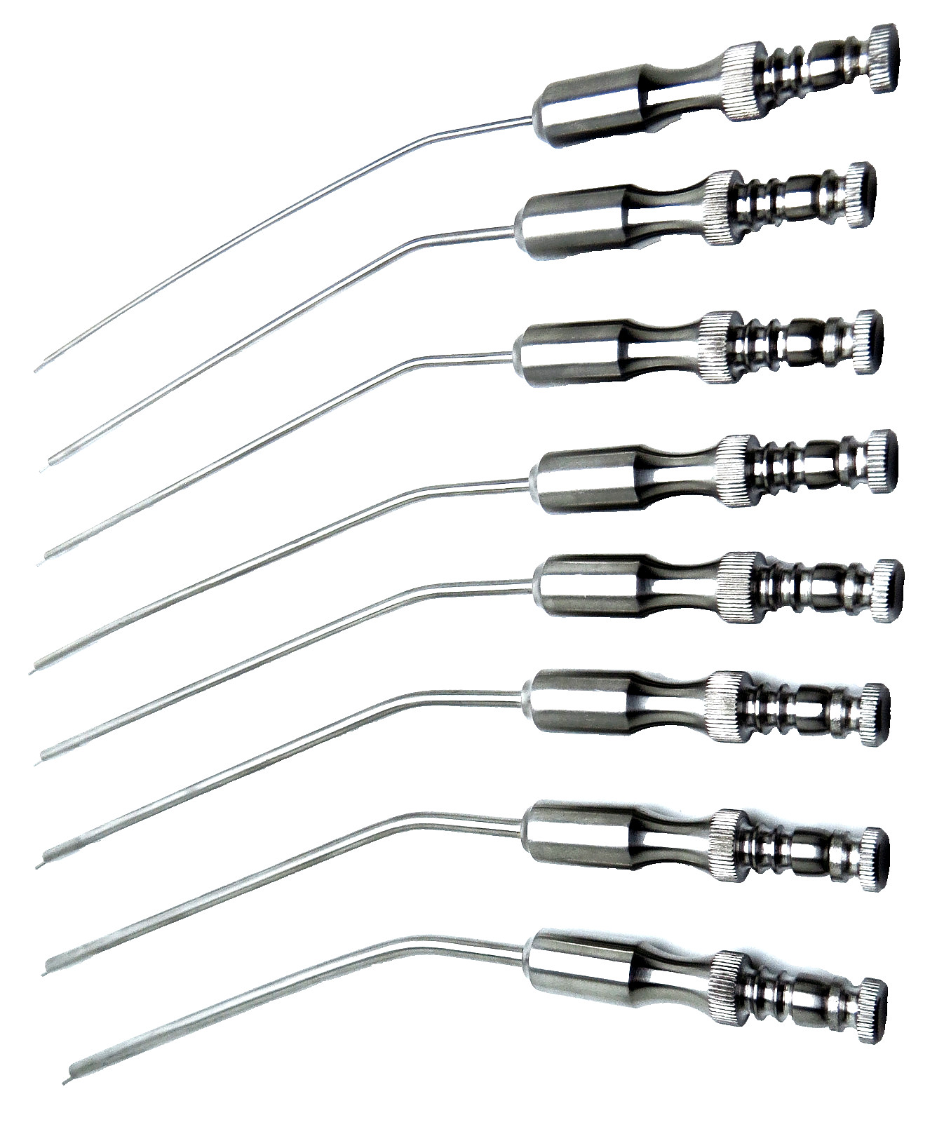 Premium 8pcs Frazier Suction Tube Set 5-12 Surgical ENT Instruments Stainless
