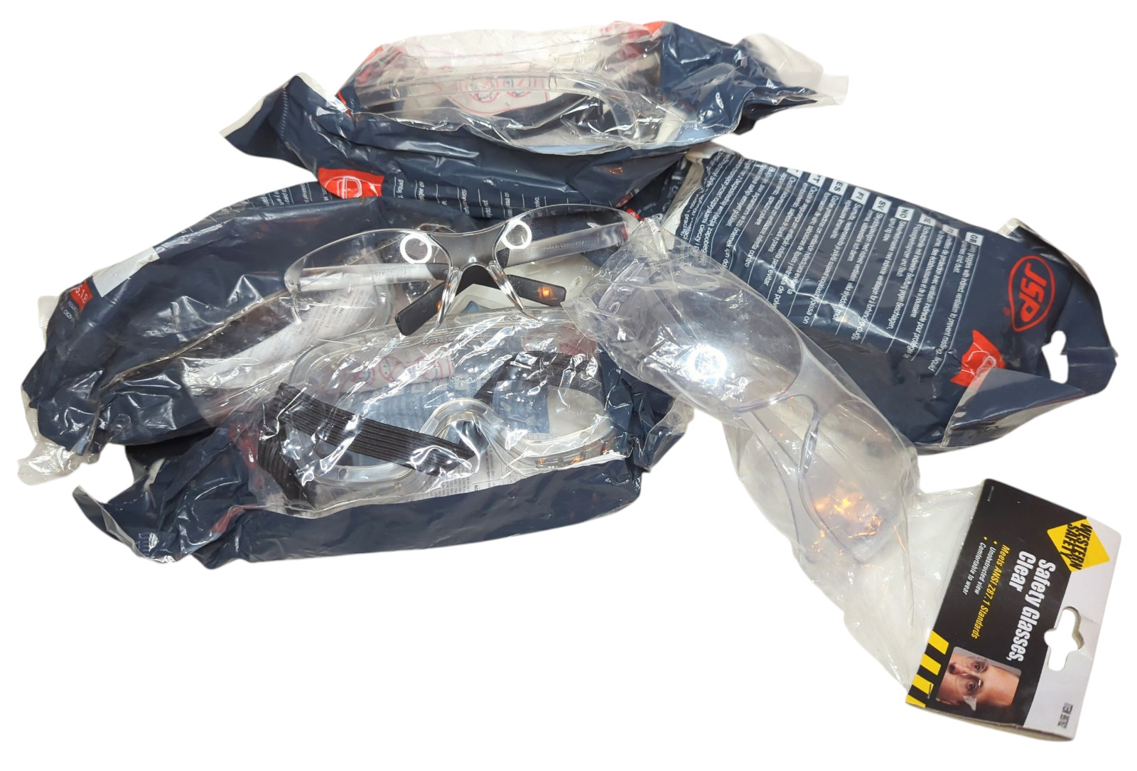 Lot of Safety Glasses Goggles – 4 JSP Junior Size Goggles, 2 Adult Size Glasses