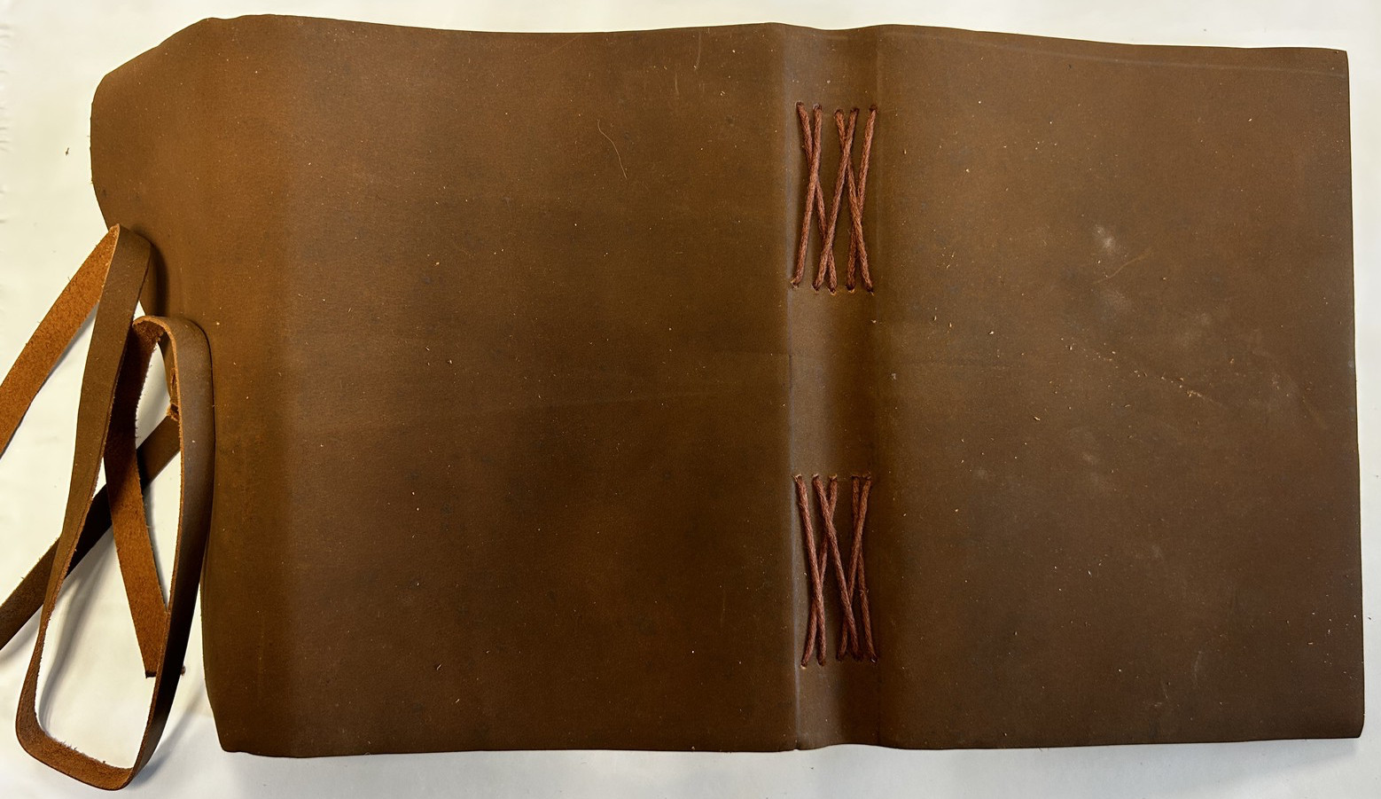 Handmade Genuine Leather Bound Journal Notebook Plain Matt Paper 110 Page 2-Pack