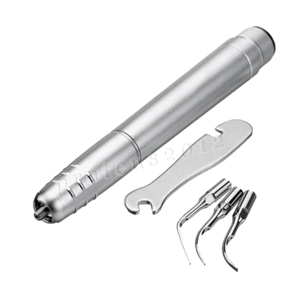 Dental Ultrasonic Air Scaler Handpiece Sonic 2/4 Hole+3 Tips Fit for NSK Scaler