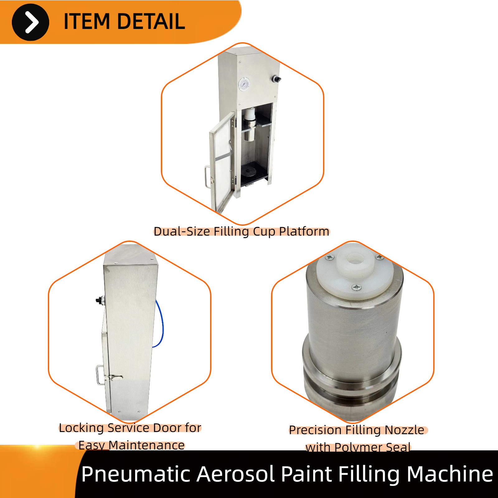 Spray Paint Filling Machine 200ml Pneumatic Semi-Auto Spray Paint Filler