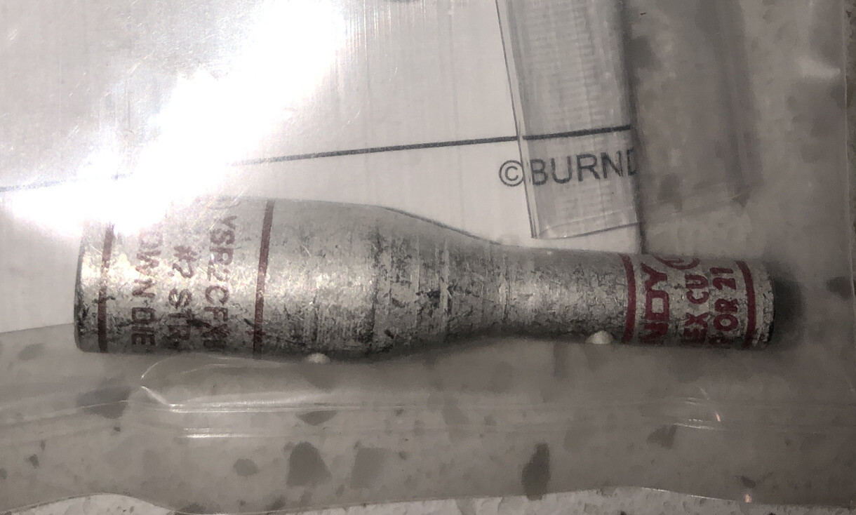BURNDY IN-LINE HYREDUCER 10090638 #2AWG To #8AWG New Sealed
