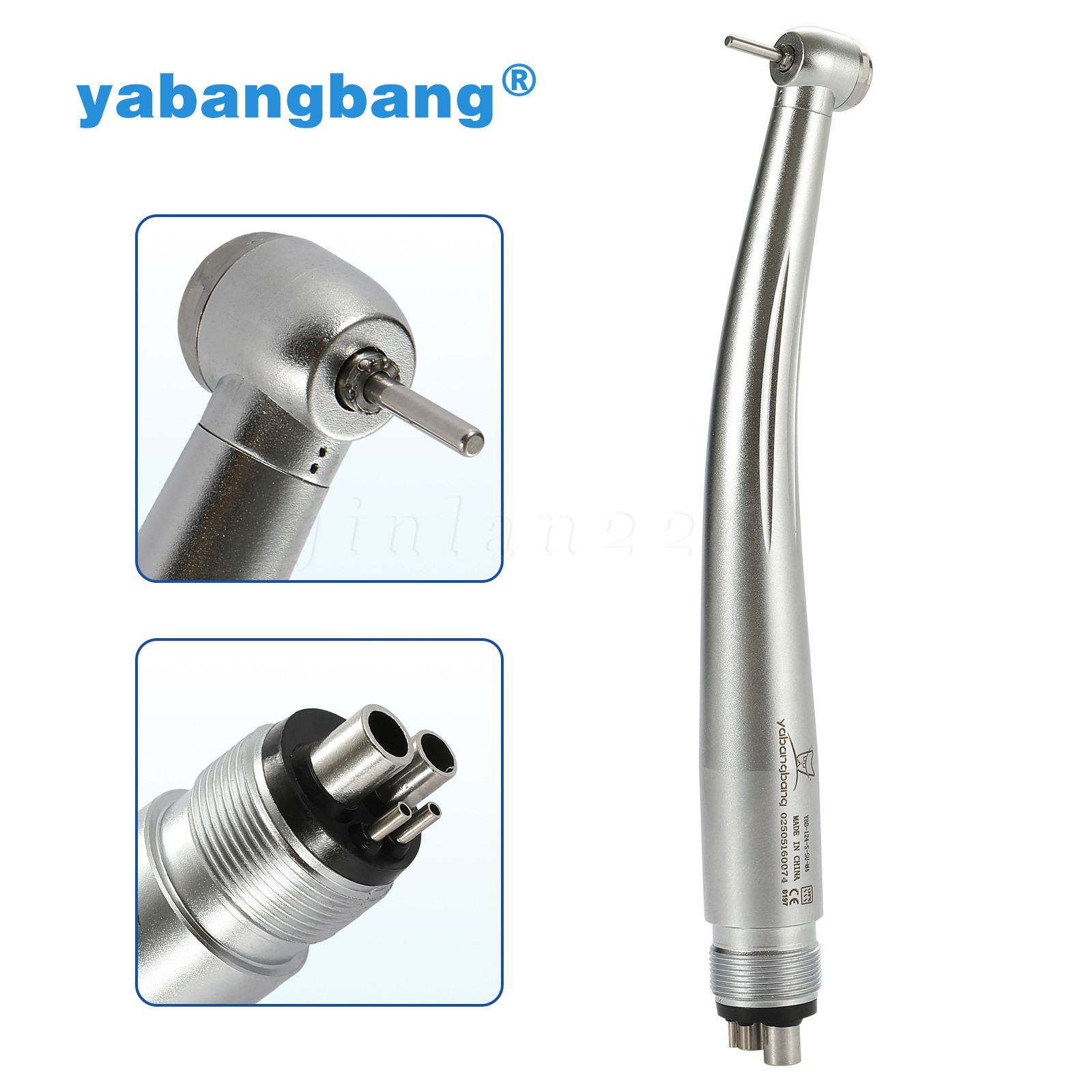 Yabangbang Dental Handpiece Small High Speed Turbine 4Hole NSK Style Mini Head