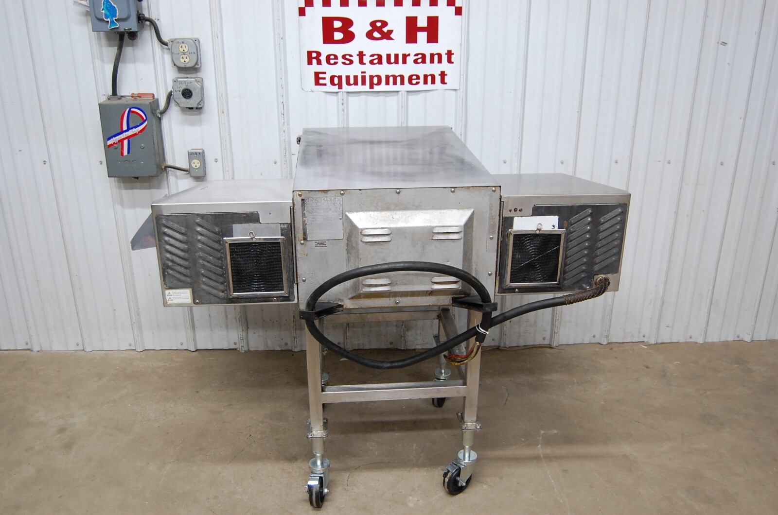 TurboChef HhC 2020 High Speed Impingement Conveyor Pizza Oven w/ Mobile Stand