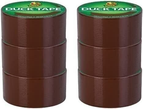 Duck Brand 283264_C Duck Color Duct Tape, 6-Roll, Beige, 6 Rolls