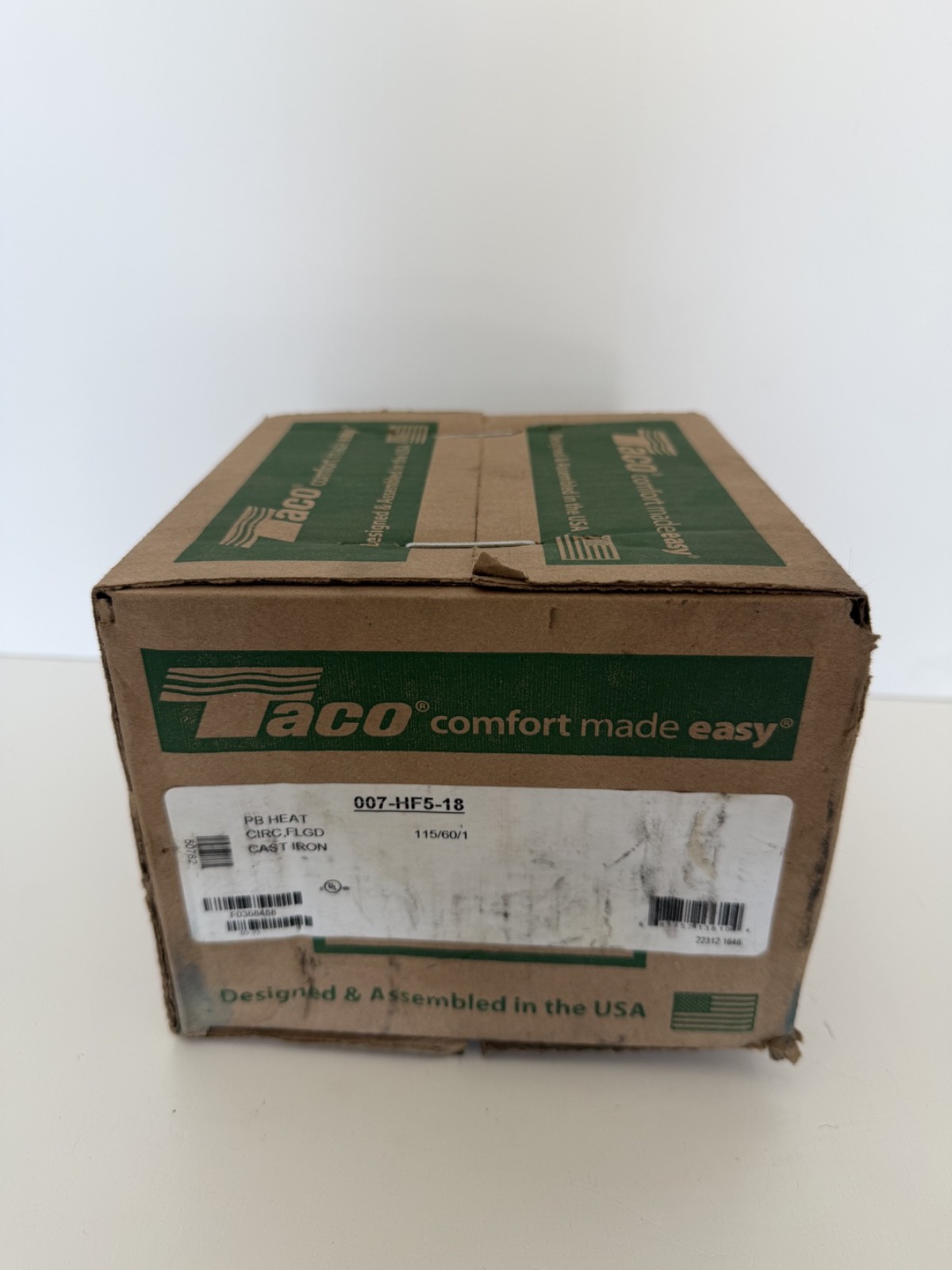 Taco 007-HF5-18 Cast Iron Circulator, 1/25 HP 115V Boiler Pump
