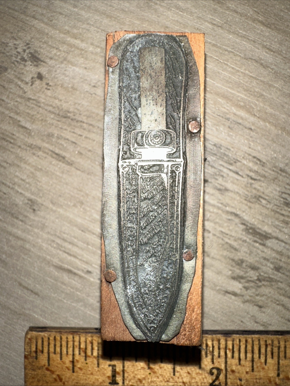 Printing Block: Hunting Knife in Sheath #4