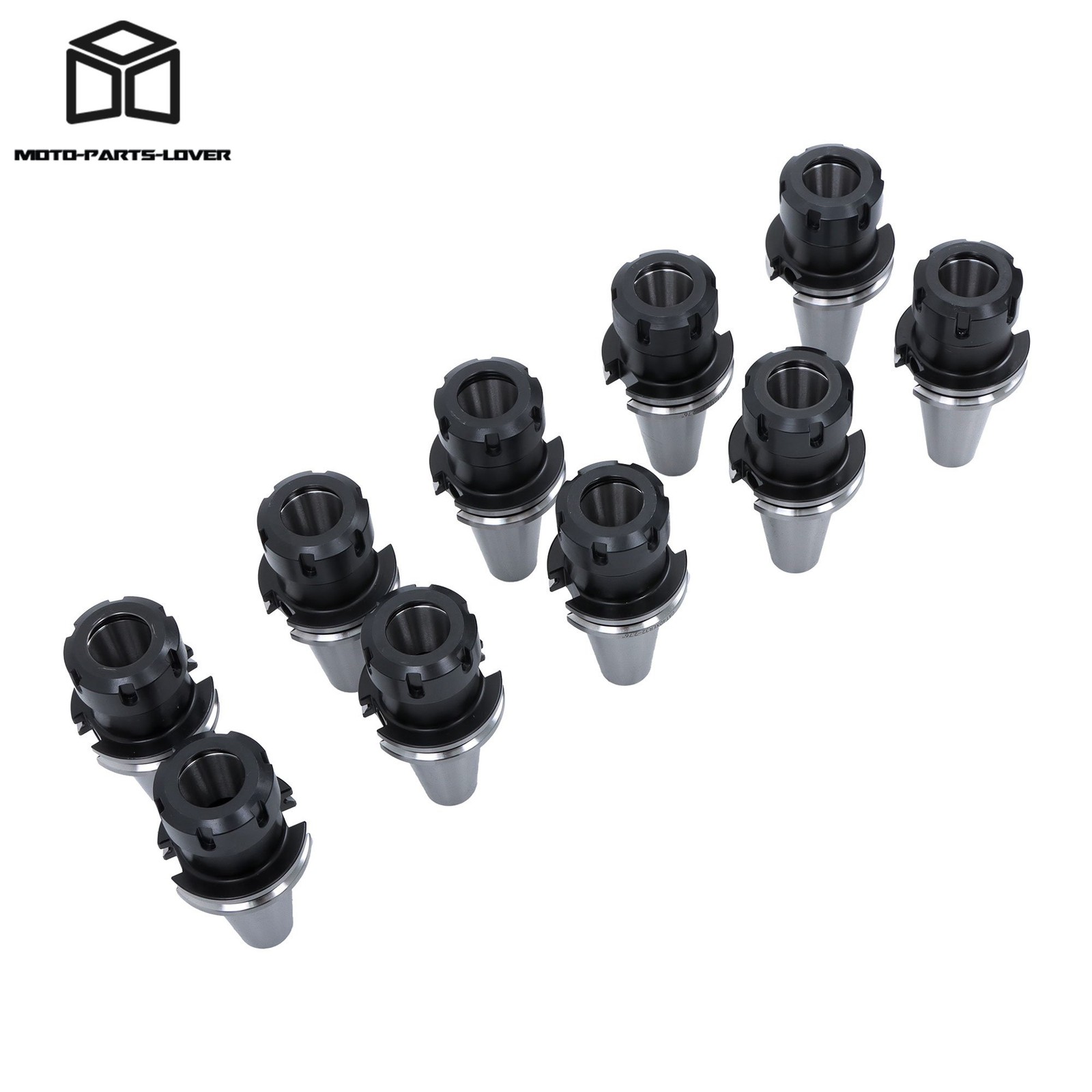 Precision CAT40 ER32 Chuck Set 10pcs 2.76″ 70mm CNC Mill Holder