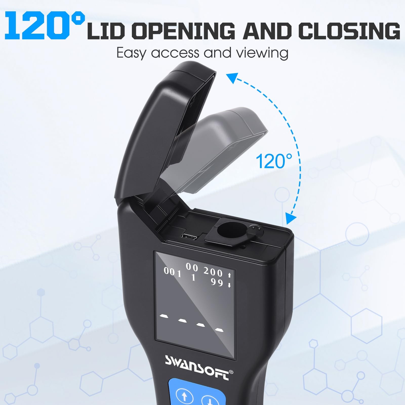 ATP Fluorescence Detector LCD Screen Surface Cleanliness Analyzer Meter