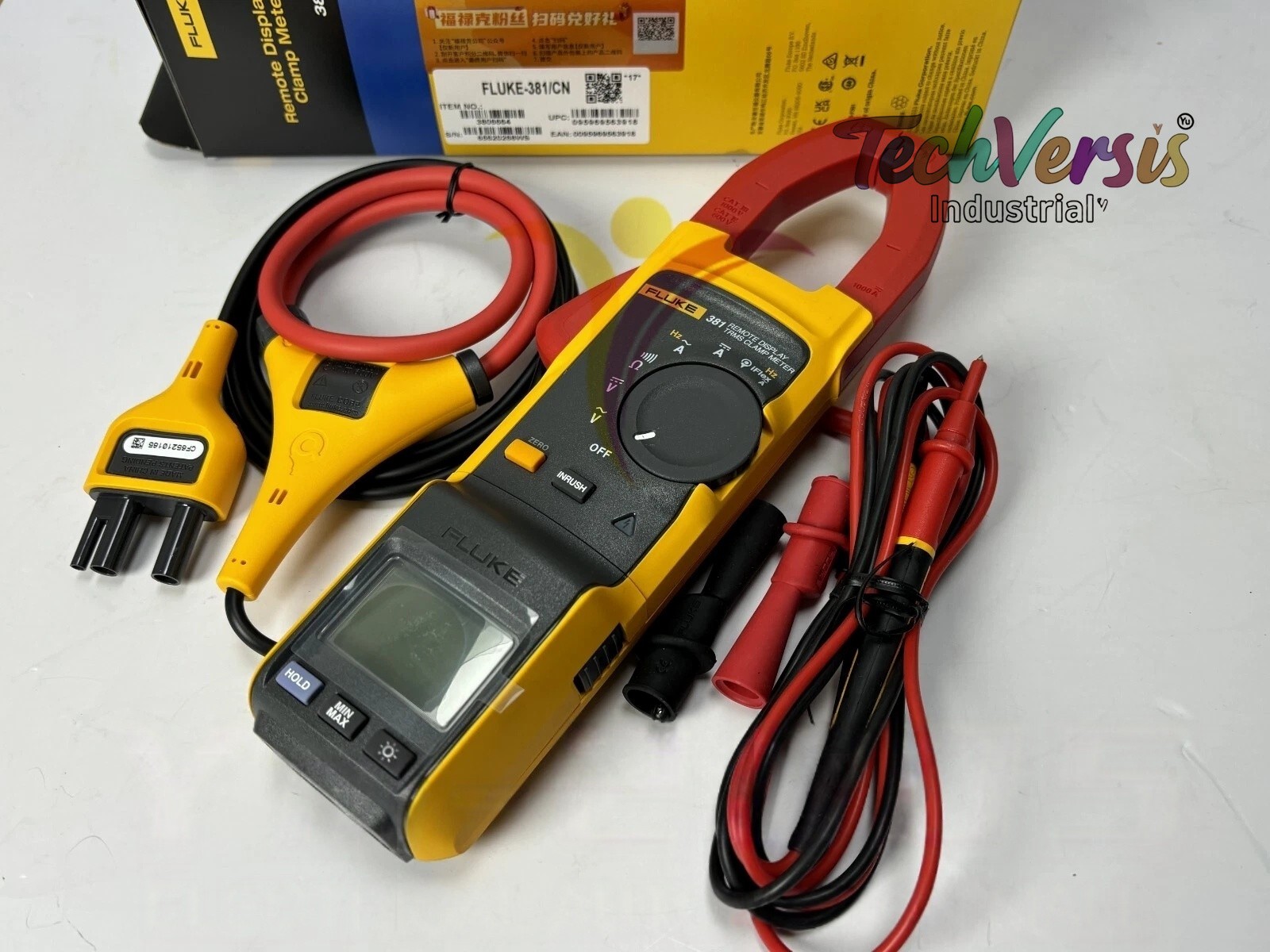 NEW Fluke 381 Remote Display True RMS AC/DC Clamp Meter with iFlex