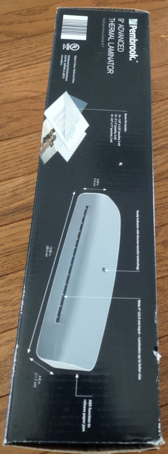 Pembrook 9″ Advanced Thermal Laminator with Starter Kit – New unopened box