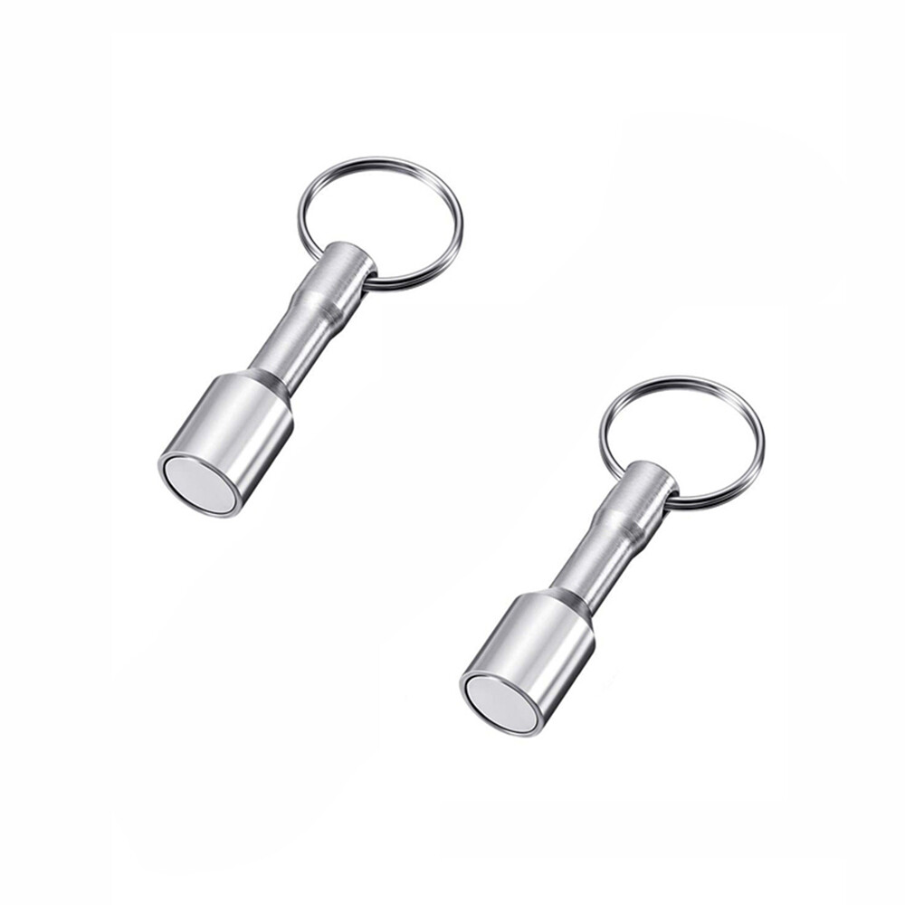 2 Pack Strong Keychain Magnet – For Hanging Keys and Testing Metal Jewelry Test
