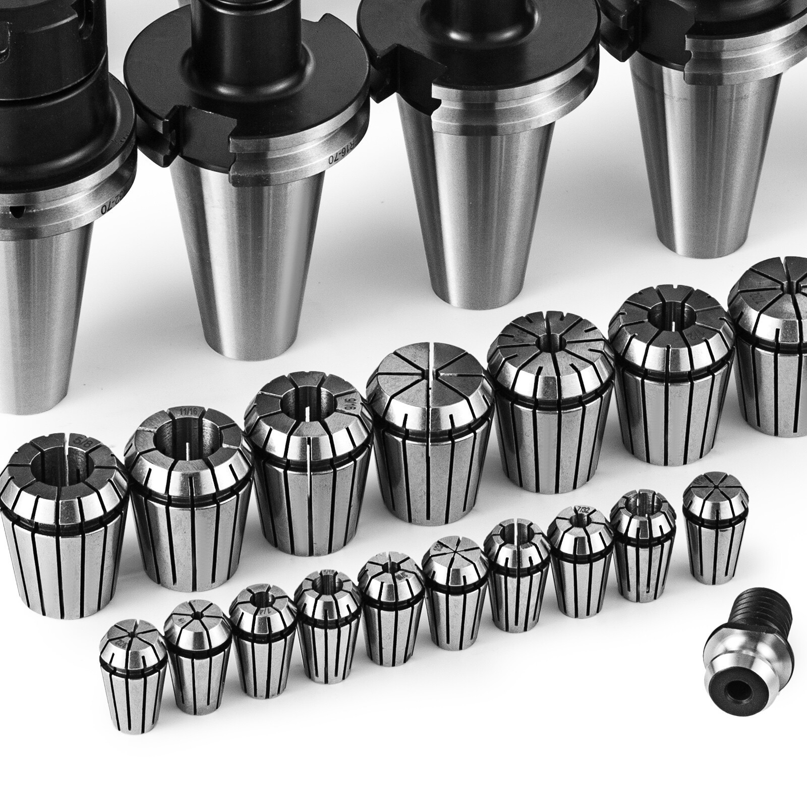 CAT 40 Tool Holder Kit for Haas Fadal CNC Mill ER32/16 Chuck Collet Set