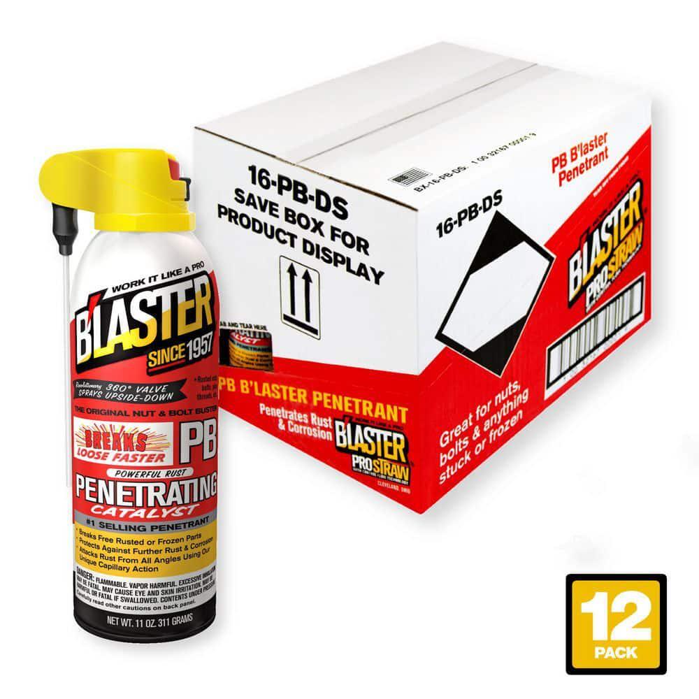 PB Blaster Penetrating Oil Rusted Seized Bolts Lubricant Spray 11oz (pack of 12