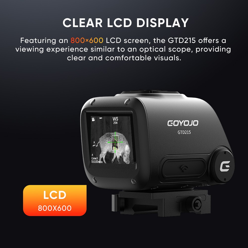 GOYOJO GTD215 Thermal Night Vision Dual Light Fusion Scope for Hunting DAY&Night