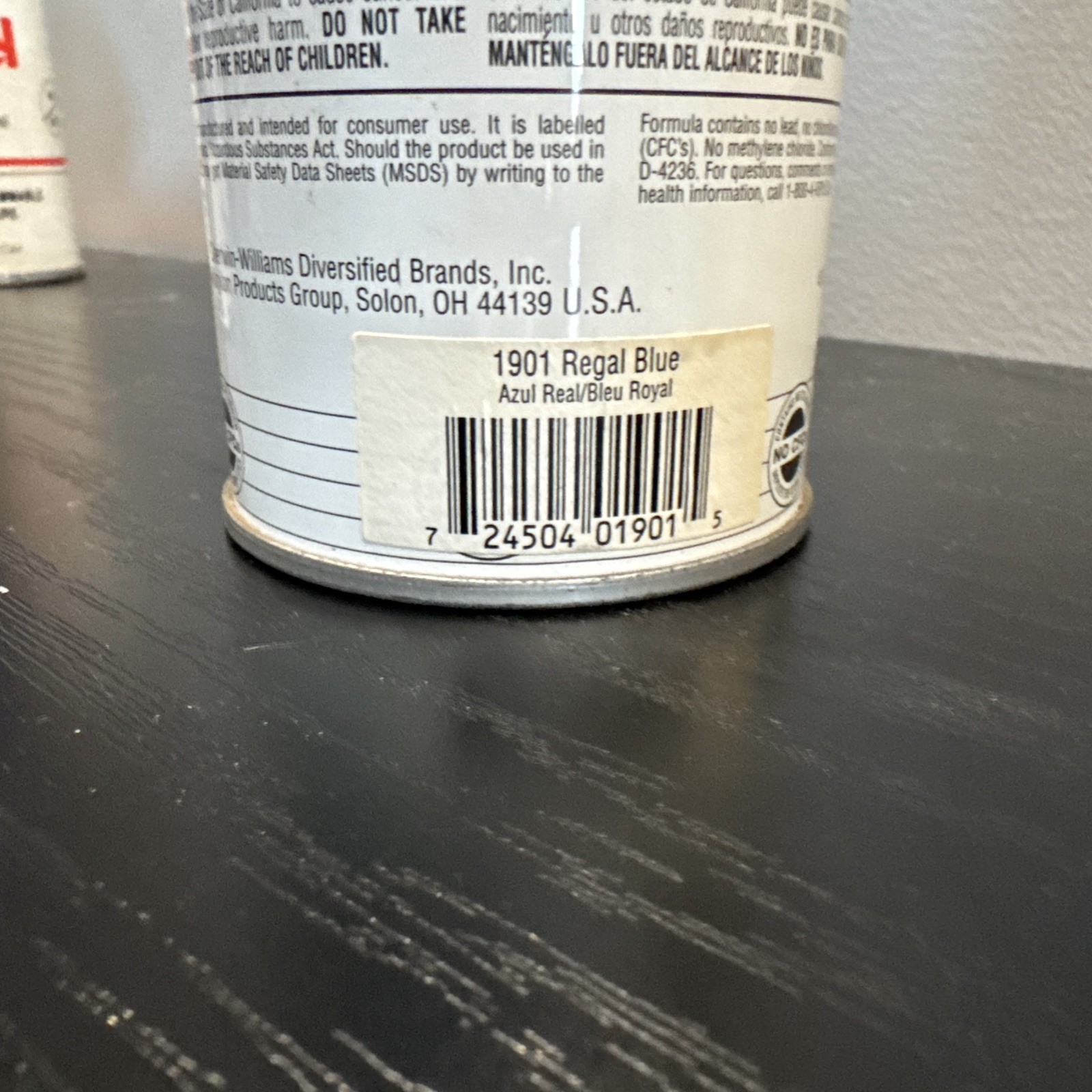 Krylon 1901 12-Oz Fast-Drying Spray Paint, Regal Blue – 1994 vintage (3/4 full)