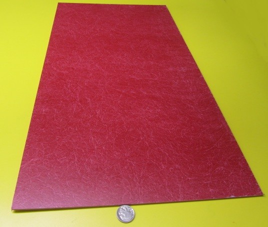 GPO3 Electrical Red Fiberglass Sheet 1/8″ Thick x 12.0″ Wide x 24.0″ Long