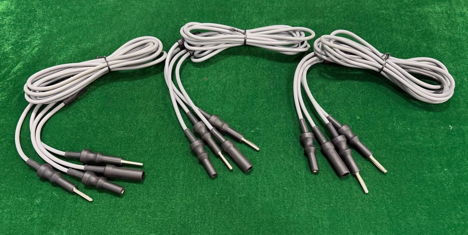3pc Laparoscopic TURP Single Stem Bipolar Cable 4mmx300cm Reusable Instruments