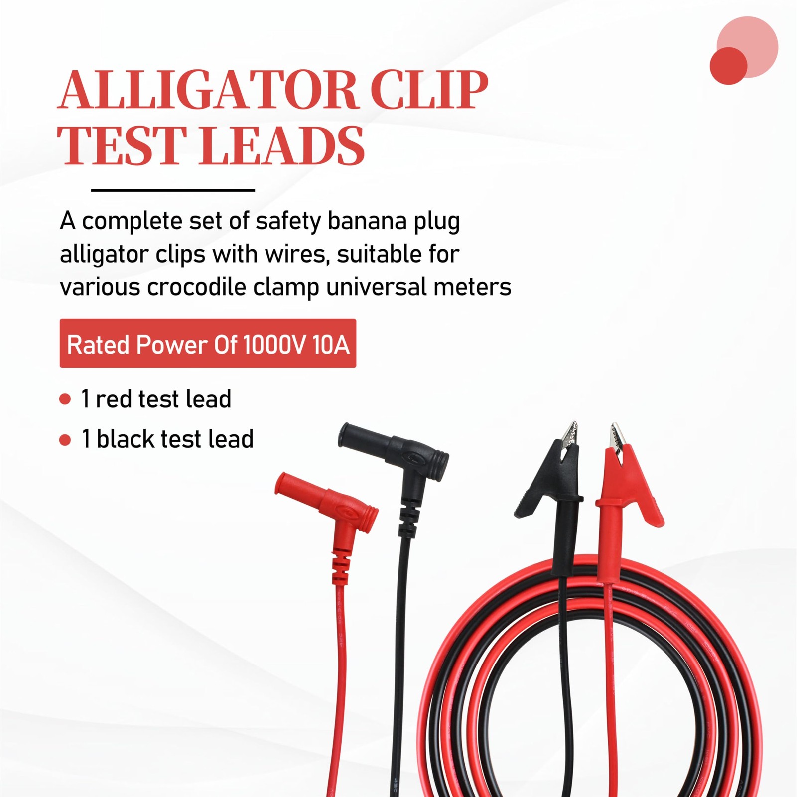 Alligator Clip Test Leads for Klein Tools 69381