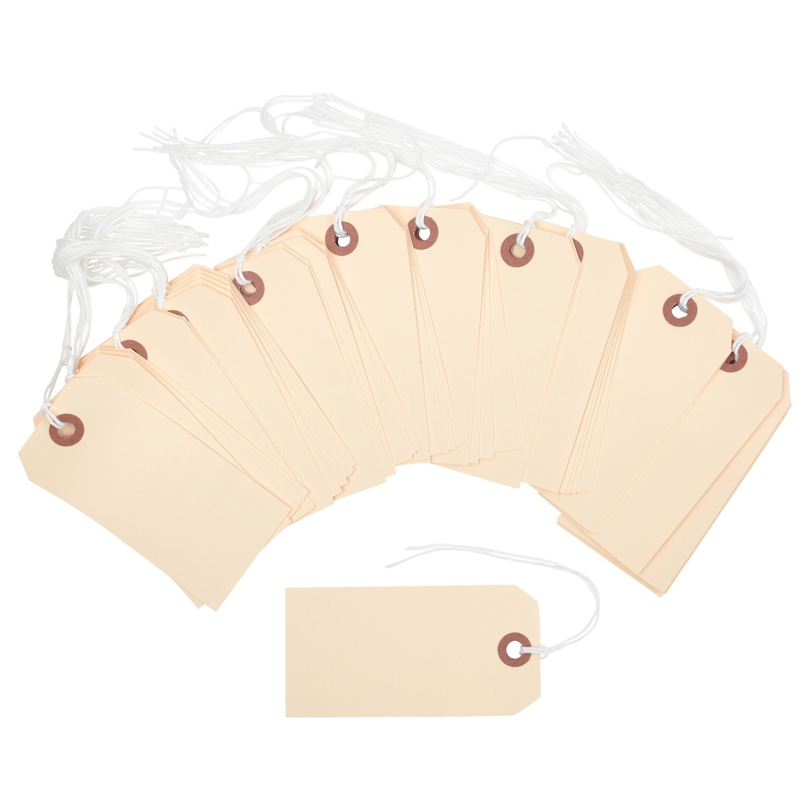 100 Manila 4 1/4″ x 2 1/8″ Size 4 Inventory Merchandise Price Tags with String