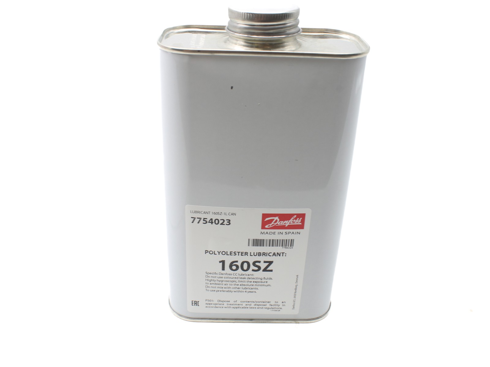 7754023 Danfoss Liter Can Poe Lubricant 160Sz OEM 7754023