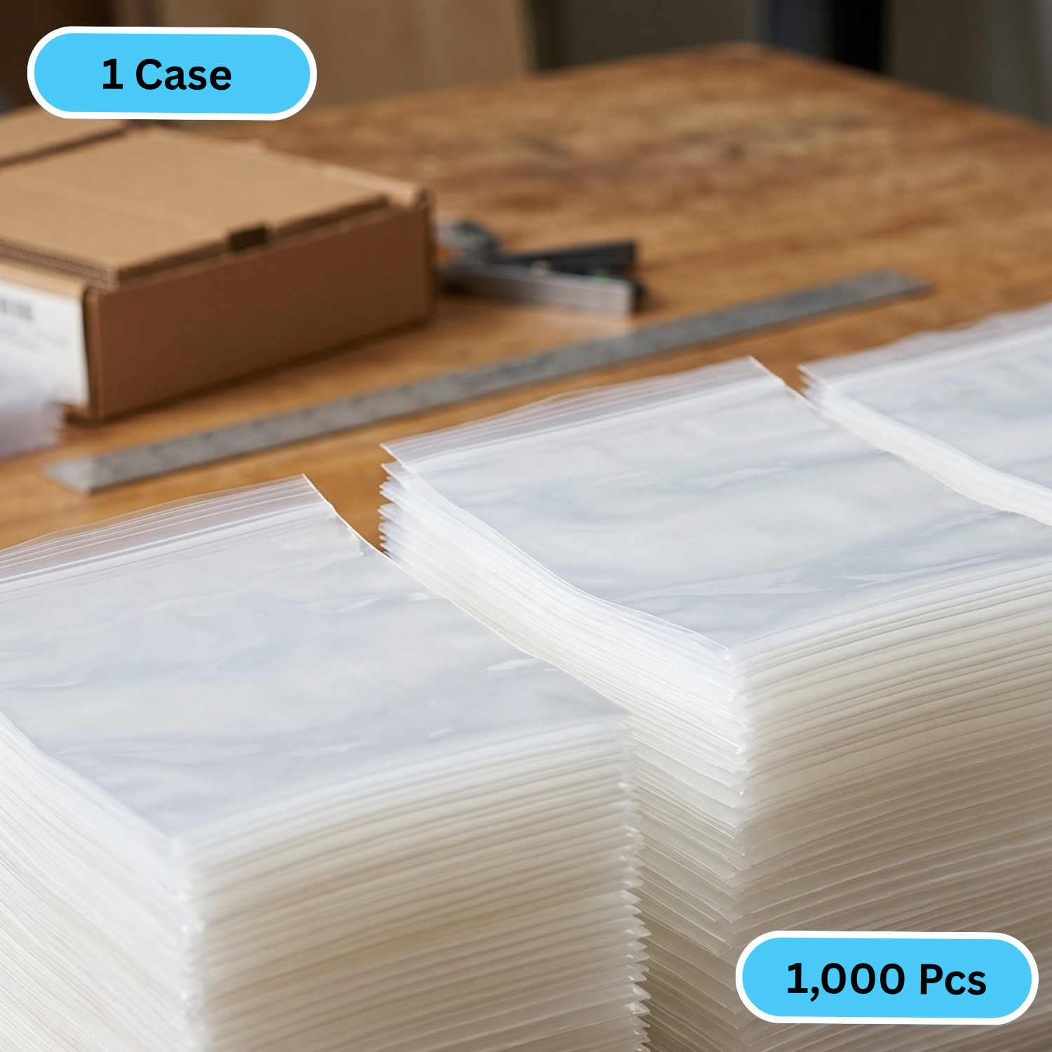 1000 13″ x 15″ Clear Reclosable Zip Seal Bags Plastic 2 Mil Lock Jewelry Zipper