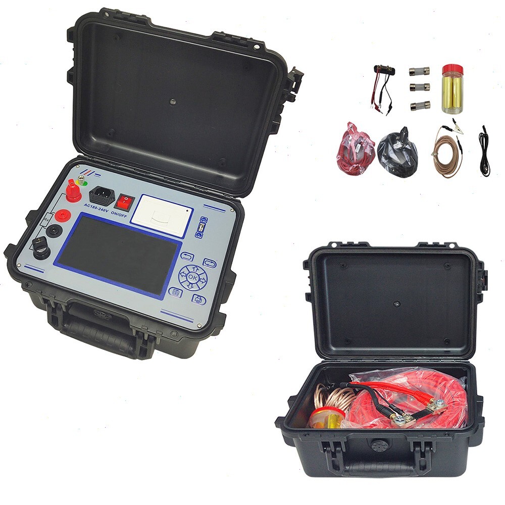 Loop Resistance Tester with Current 100A Range 0-50mΩ Bulti-in Printer