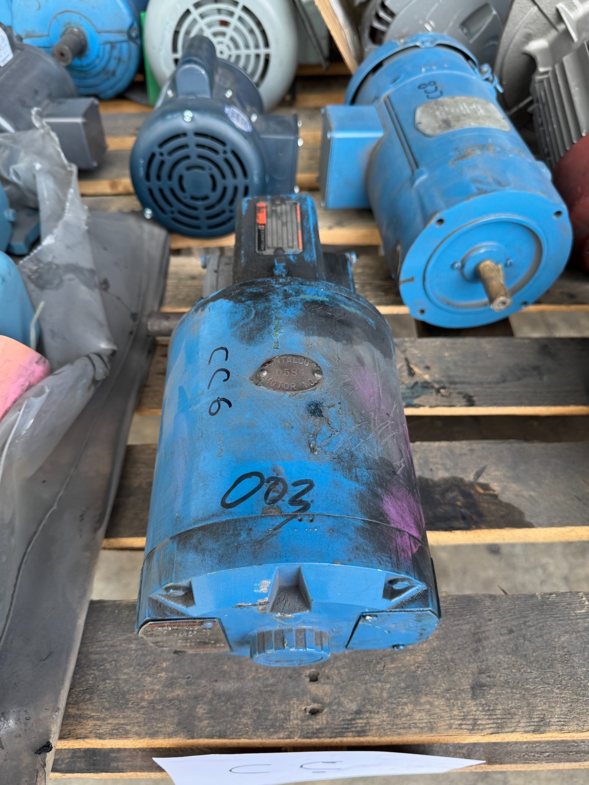 RELIANCE Gear Motor CC6 1/2 HP MODEL 56WG16 A 1725 TO 35 RPM 230/460 V