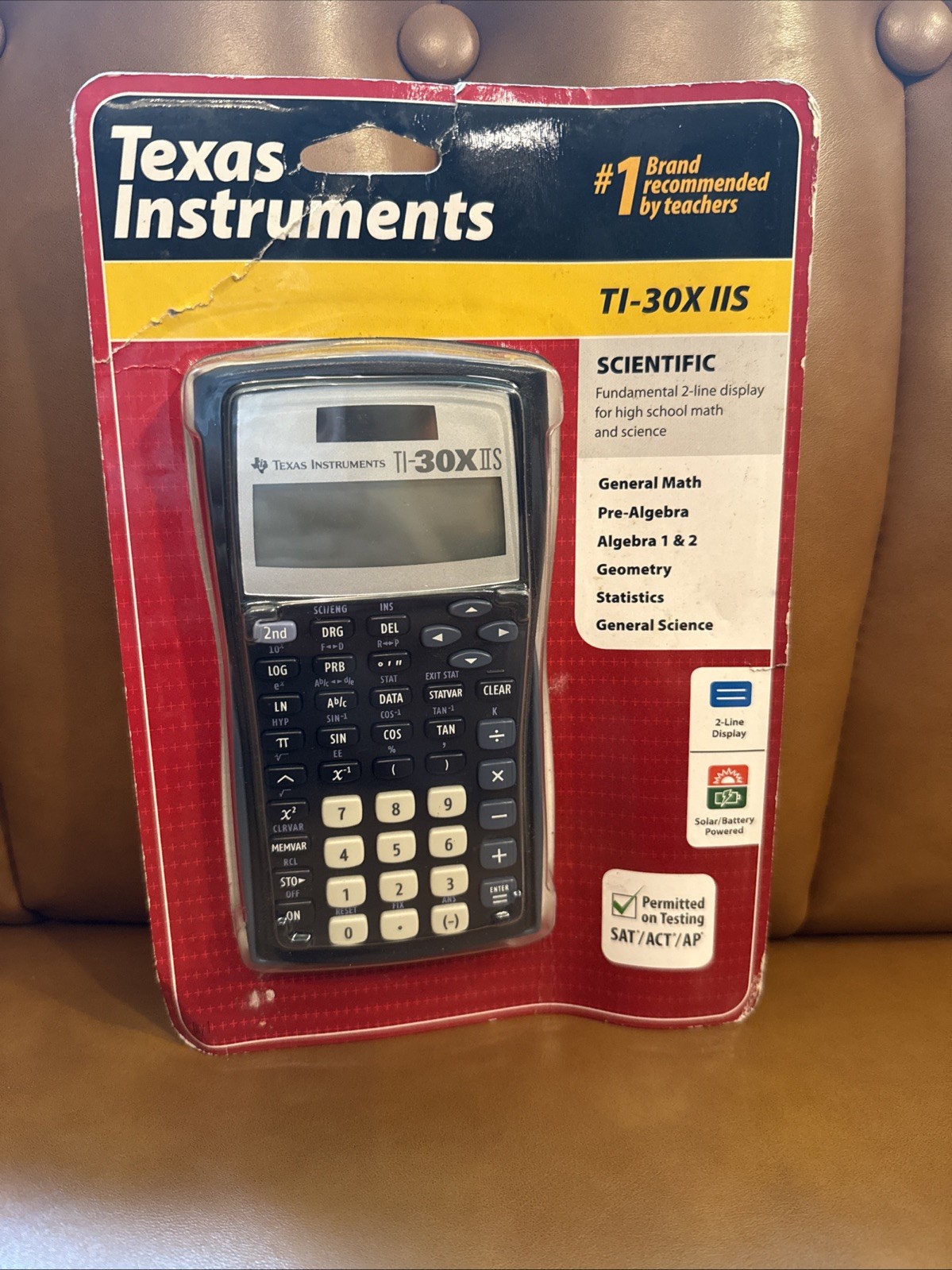 Texas Instruments TI-30XIIS Scientific Calculator Solar Algebra Geometry New