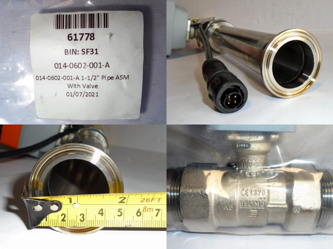 New Belimo AFRB24-SR 180in-lb AC/DC 24V 8.5VA Valve Actuator, Spring Return B240