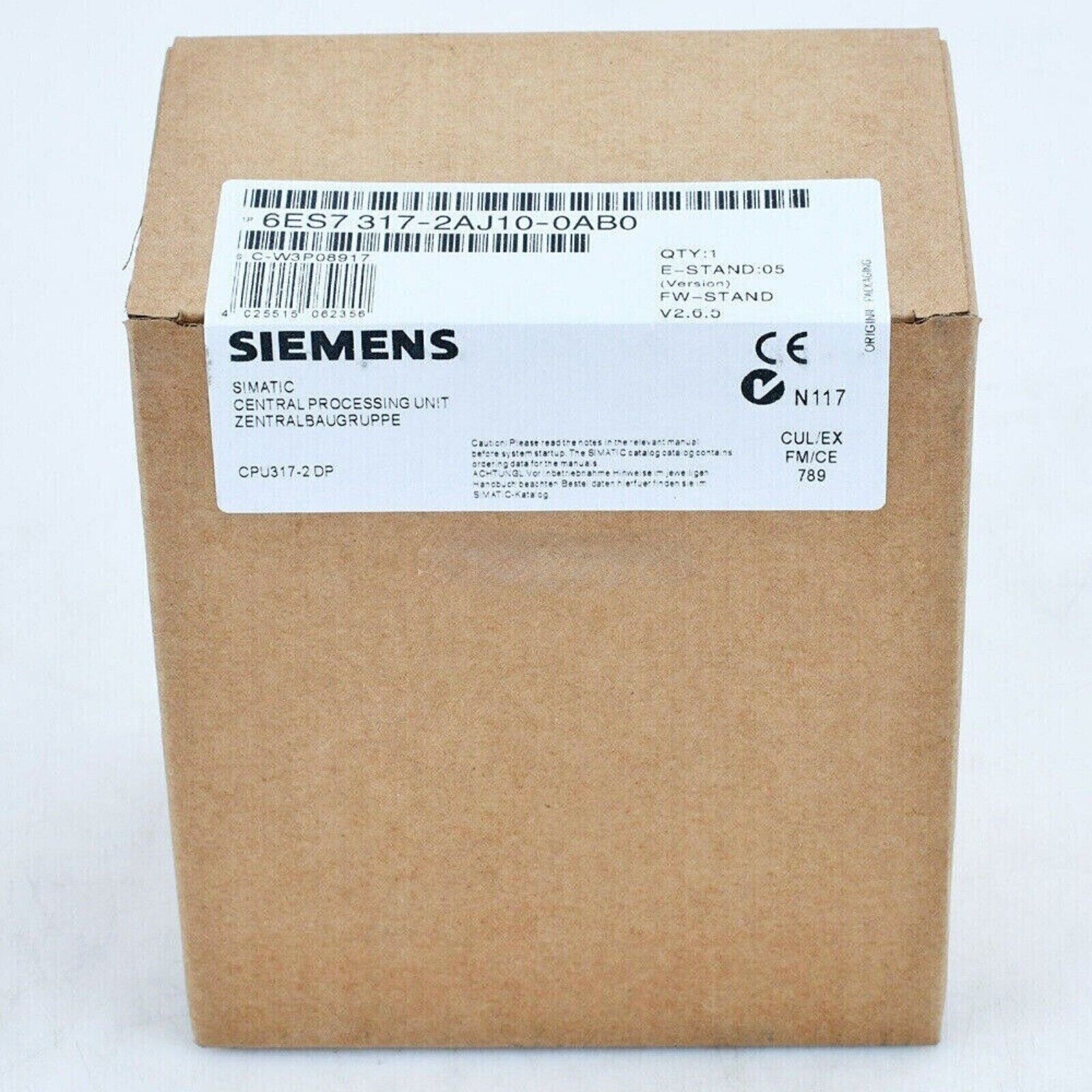 New Siemens 6ES7317-2AJ10-0AB0 6ES7 317-2AJ10-0AB0 1 Year Warranty Fast Shipping