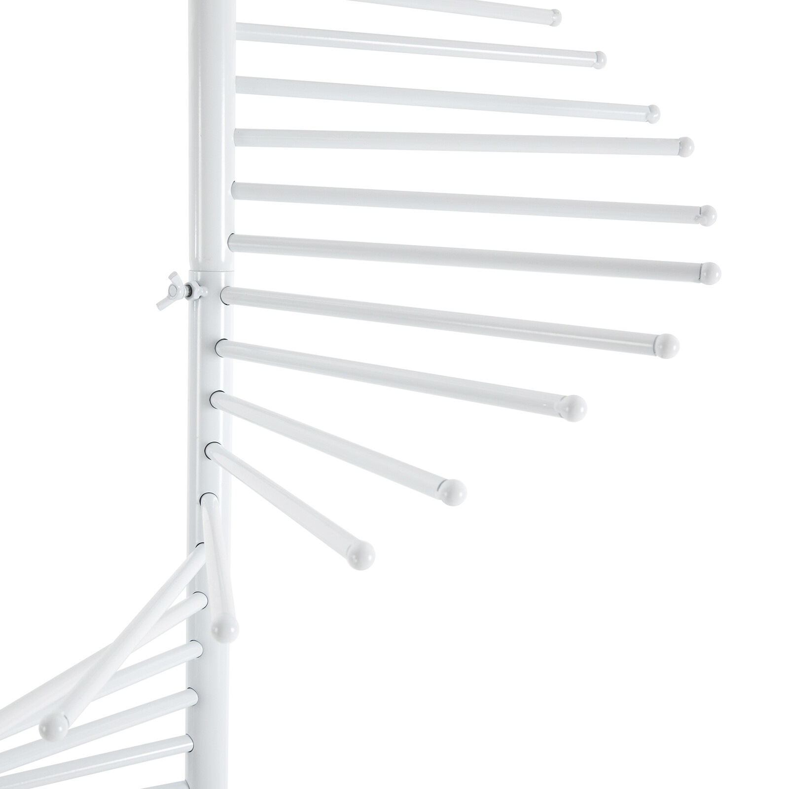 Freestanding Retail Racks White Scarf Display Rack For Scarves Clothes Towls