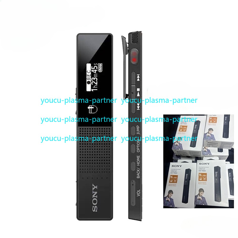 Sony ICDSony ICD-TX660 16GB Ultra-Slim Digital Voice Recorder – USB-C NEW！