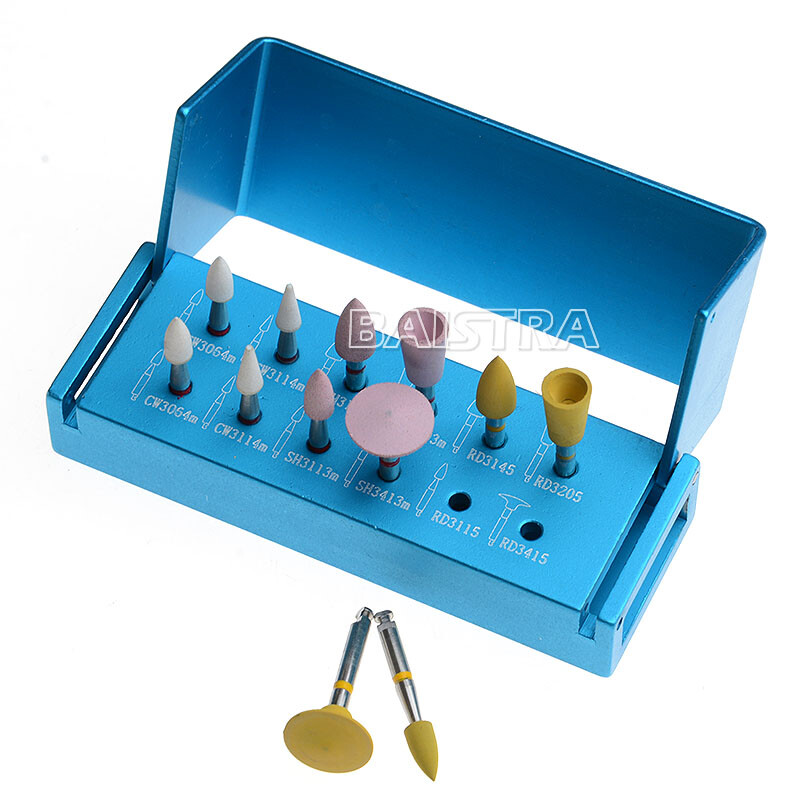 Dental Clinic Diamond Porcelain Zirconia Polishing Kit For Low Speed Handpiece