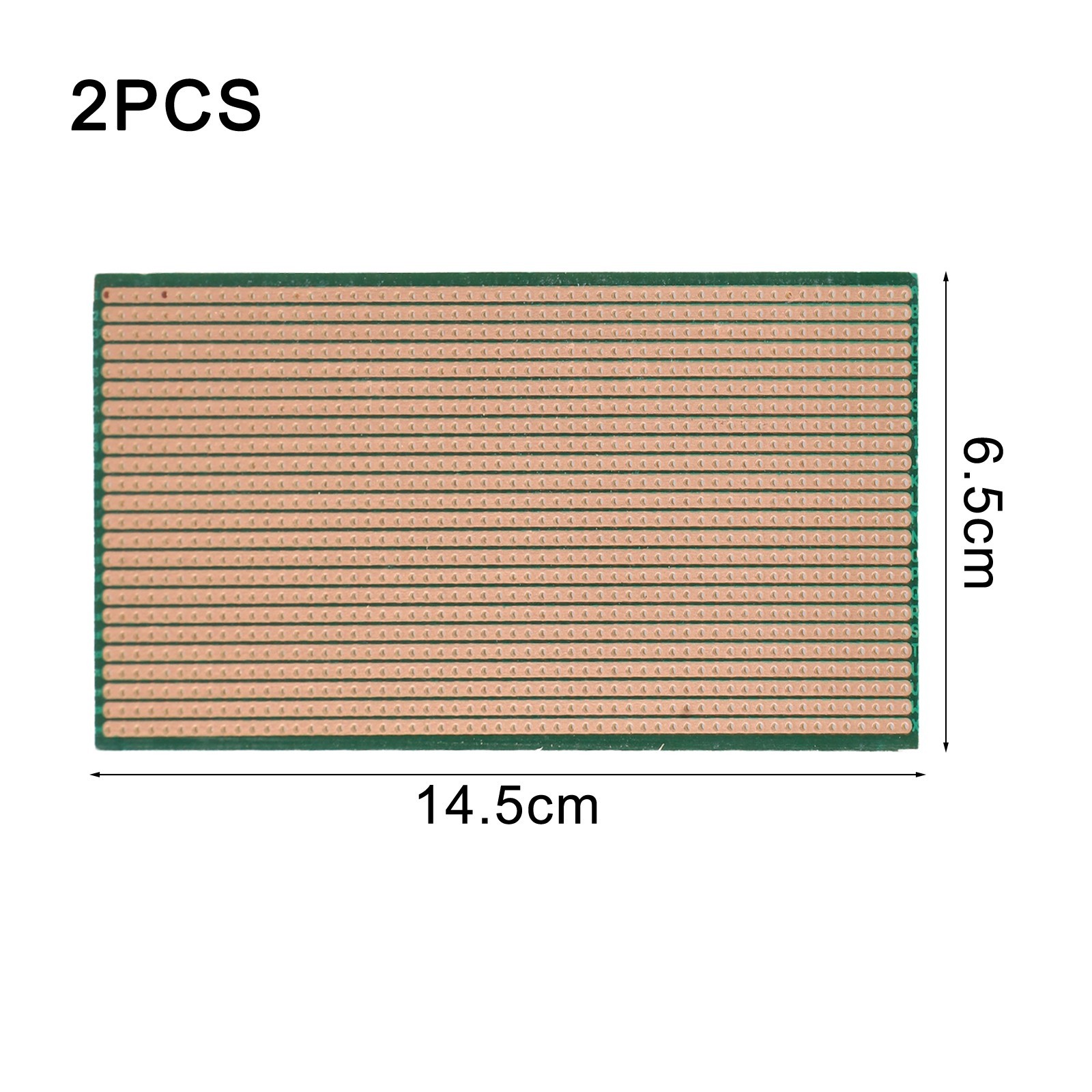 2 X Stripboard Veroboard Single-Sided Copper PCB Circuit Perf Board 6.5*14.5CM