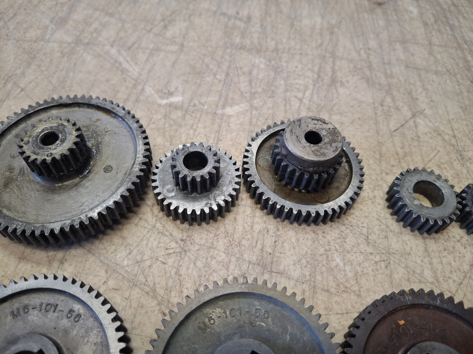 Vintage 6″ Lathe Atlas 618 Craftsman 109 Change Gear Lot Set 1/2″ Bore