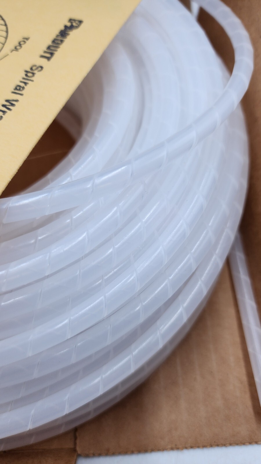 Panduit Spiral Wrap/Wrapping T25F-C 100’ft 30.5M Color: Natural Wire Accessories