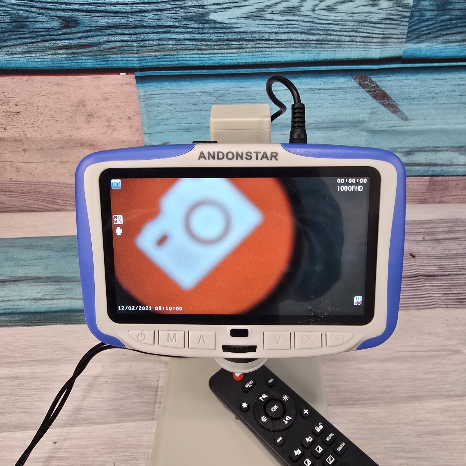 Andonstar AD205 USB LCD Coin Digital Microscope Solderin 200X Magnification Zoom